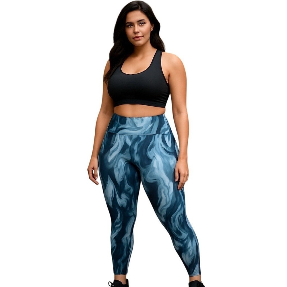 SPANX‎ Active Marble Print Leggings (3X)